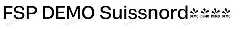 FSP DEMO Suissnord字体转换 FSP DEMO Suissnord字体转换